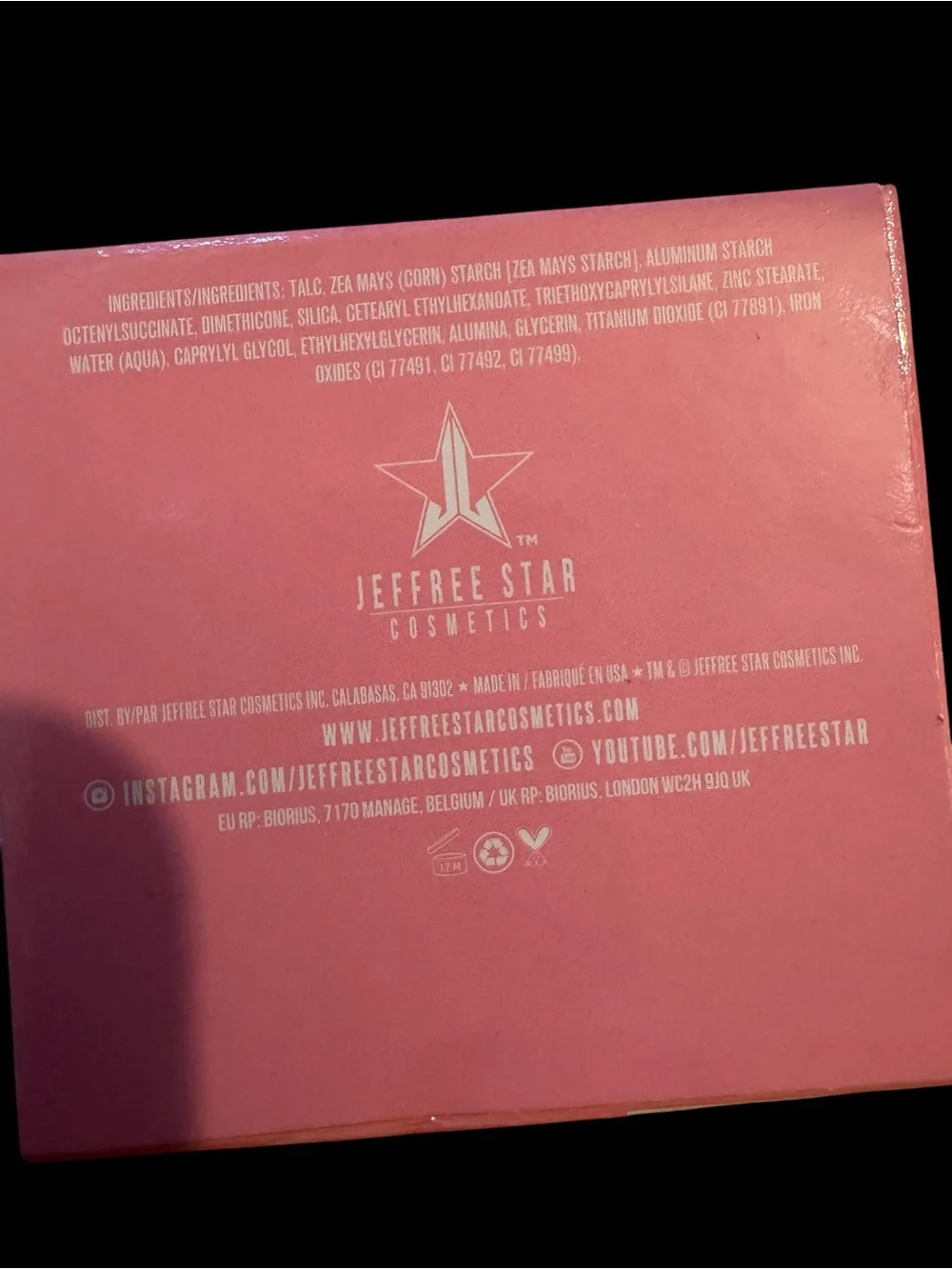 Jeffree Star Yak Farm Single Eyeshadow Matte Milk Chocolate Brown NIB